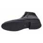 Ghete barbatesti negre din piele naturala cu doua fermoare Rusay Office GKR35N